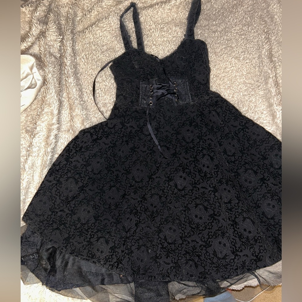 Nightmare Before Christmas Black Lace Corset Dress